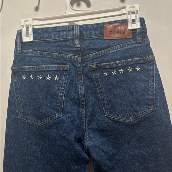 SEZANE straight leg embroidered jeans - Picture 1 of 8